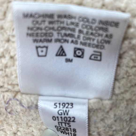 Hanna Andersson Sherpa lined Utility Jacket size 110cm/5 US - Picture 12 of 15
